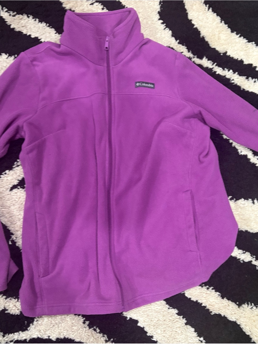 Columbia Kids Purple Full-Zip Fleece Jacket